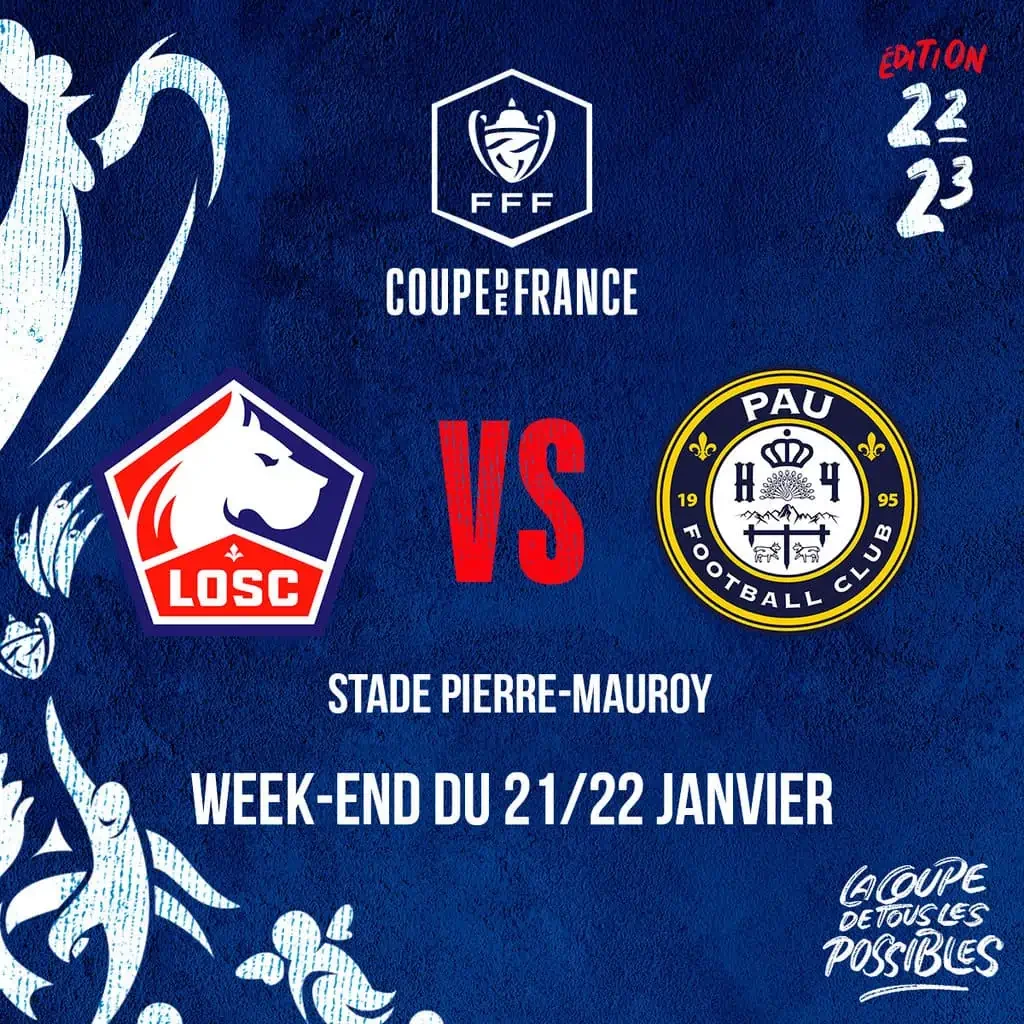LOSC // PAU FC en Coupe de France – déplacement supporters